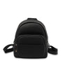 Mocha Scarlett Leather Backpack- Black