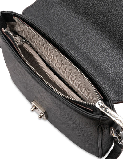 Mocha Teagan Leather Crossbody Bag- Black | Mocha Australia