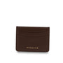 Mocha Donnette Simple Card Holder - Dark Chocolate