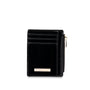 Mocha Willow Patent Card Holder - Black