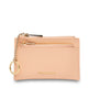 Mocha Lina Coin Card Holder - Peach