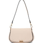 Mocha Daisy Crossbody Bag with Chain - Cream