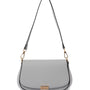 Mocha Daisy Crossbody Bag with Chain - Light Blue