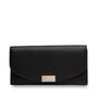 Mocha Daisy Long Wallet - Black
