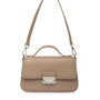 Mocha Brooklyn Messenger Crossbody Bag - Taupe