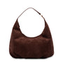 Mocha June Suede Hobo Bag - Choc