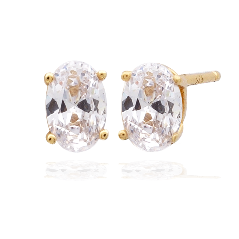 Georgini Christmas Journey Ellipse Earrings- Gold Mocha Australia