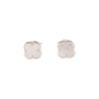 Von Treskow Tiny Mother of Pearl Clover Studs - Silver