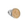 Von Treskow Authentic Sixpence Coin Ring - Gold