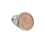 Von Treskow Authentic Sixpence Coin Ring - Rose Gold