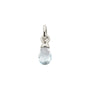 Kirstin Ash Light Blue Topaz (December) Gemstone Charm w/ Sterling Silver