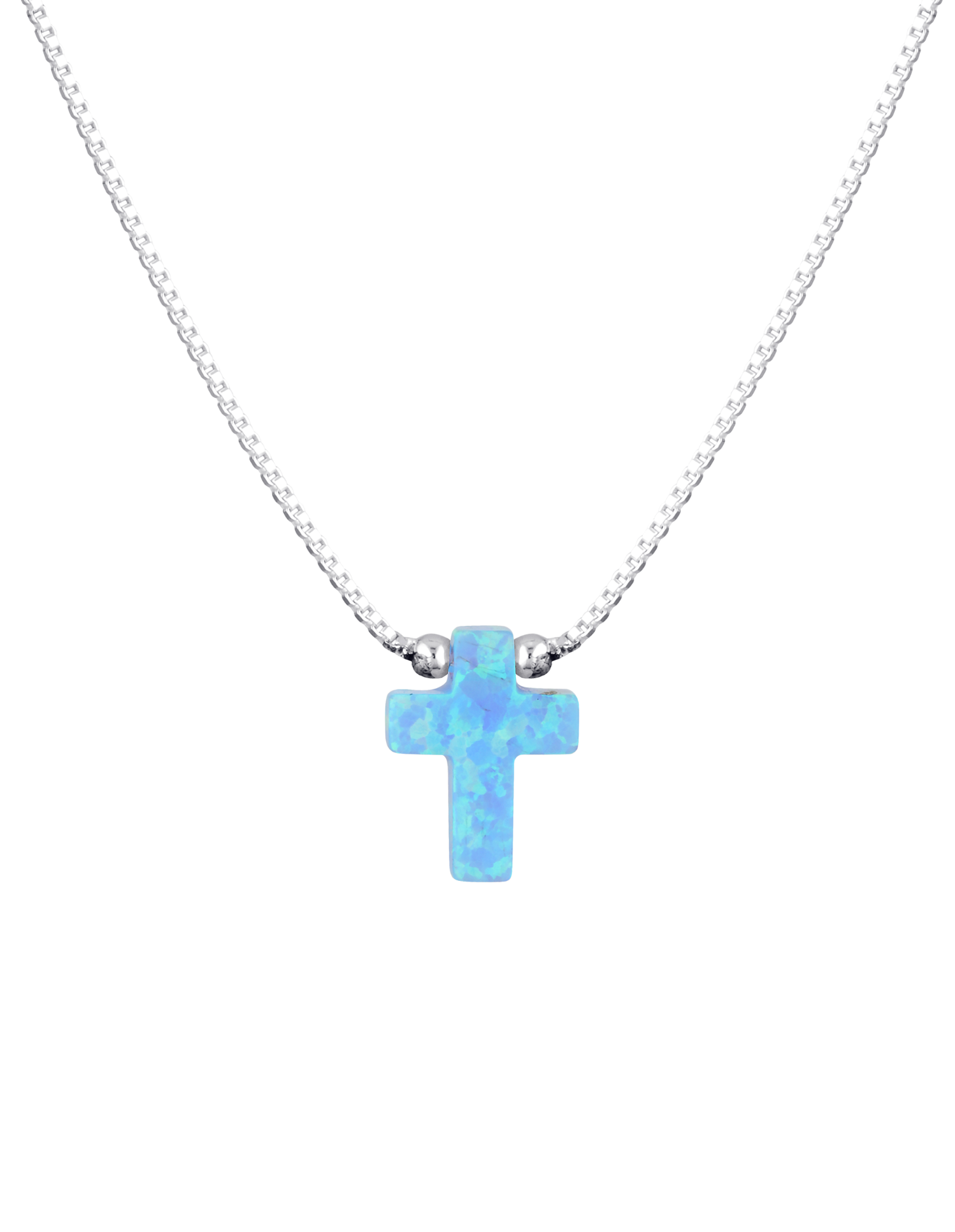 Blue cross pendant deals