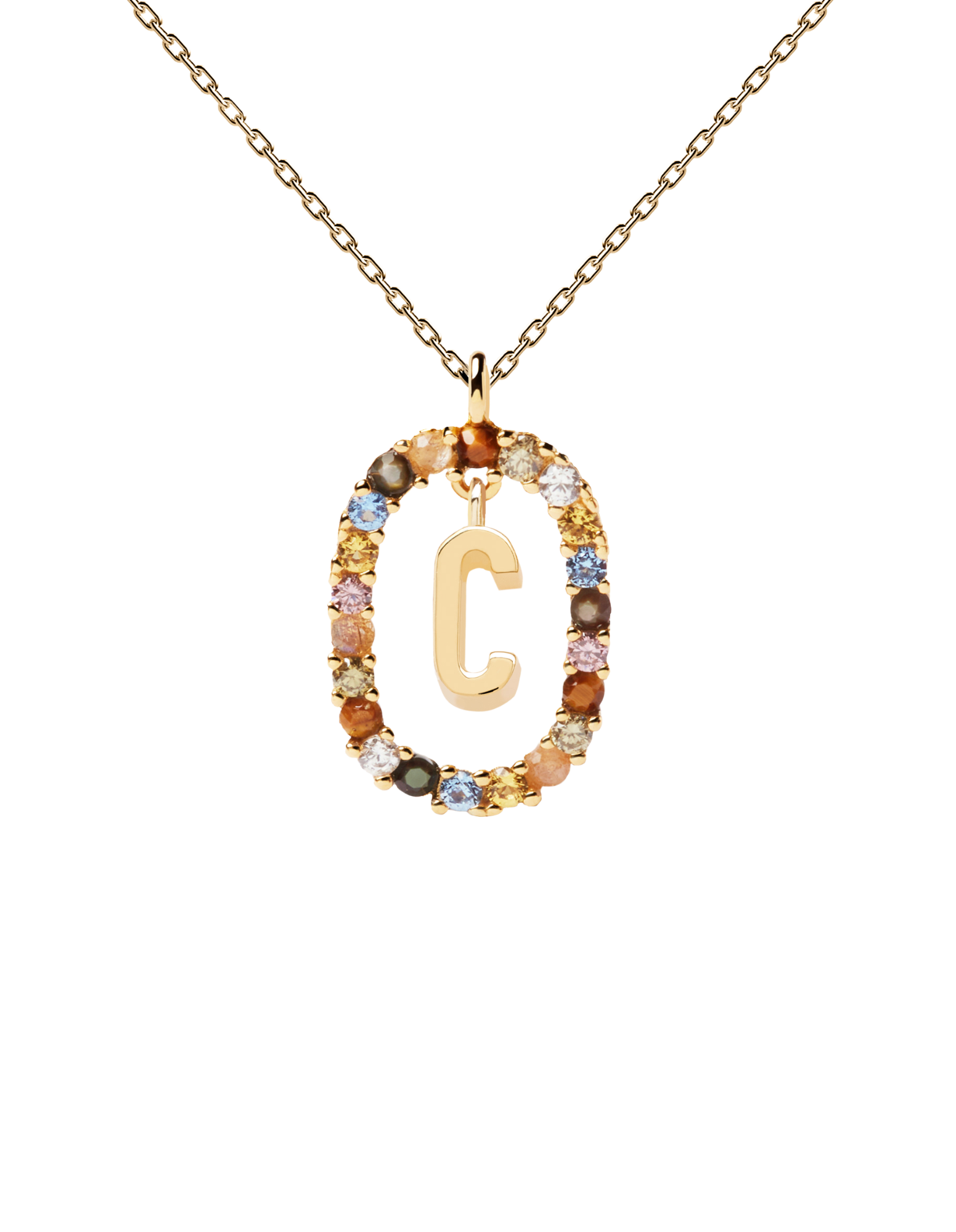 Letter necklace deals c