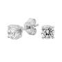 Georgini 5mm Clear Round Stud Earrings w/ CZ - Silver