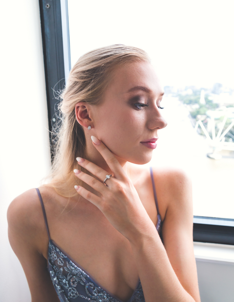 Georgini Aurora Glow Earrings - Silver | Mocha Australia