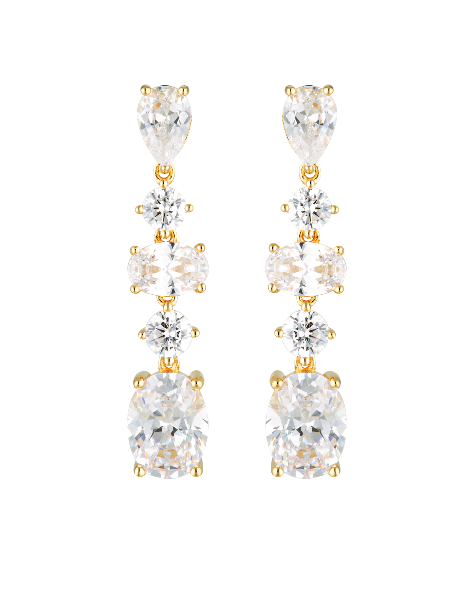 Georgini Iconic Bridal Christina Earrings Gold Mocha Australia