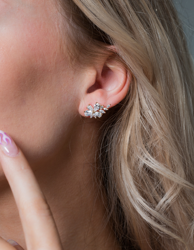 Georgini Iconic Bridal Hyacinth Earrings - Gold | Mocha Australia