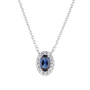 Georgini Aurora Glow Necklace - Silver/Sapphire