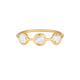 Georgini Kiklo Ring w/ White Topaz - Gold