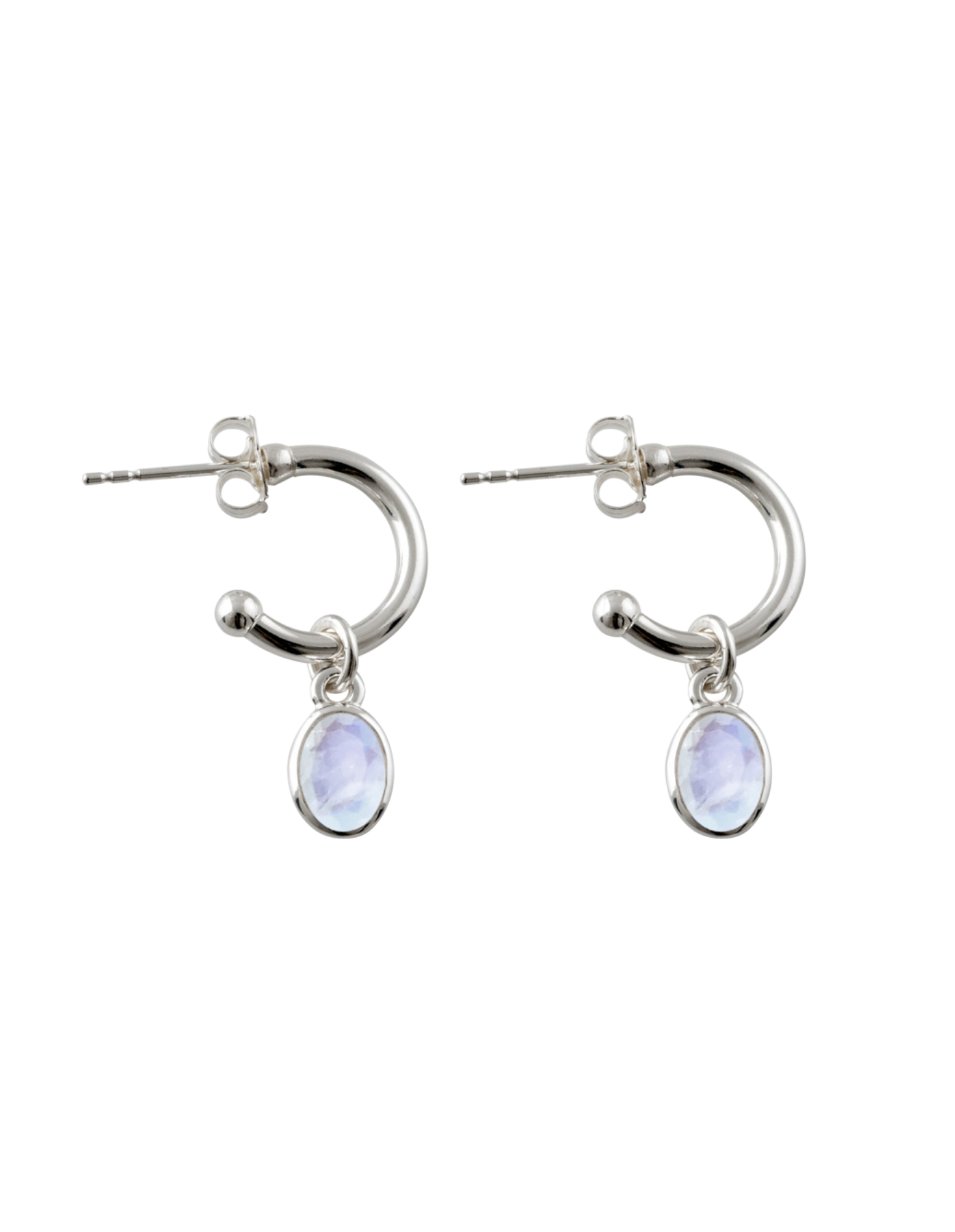 Moonstone on sale hoop earrings