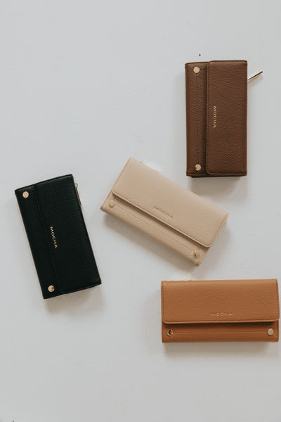 Mocha Sienna Long Wallet - Beige | Mocha Australia