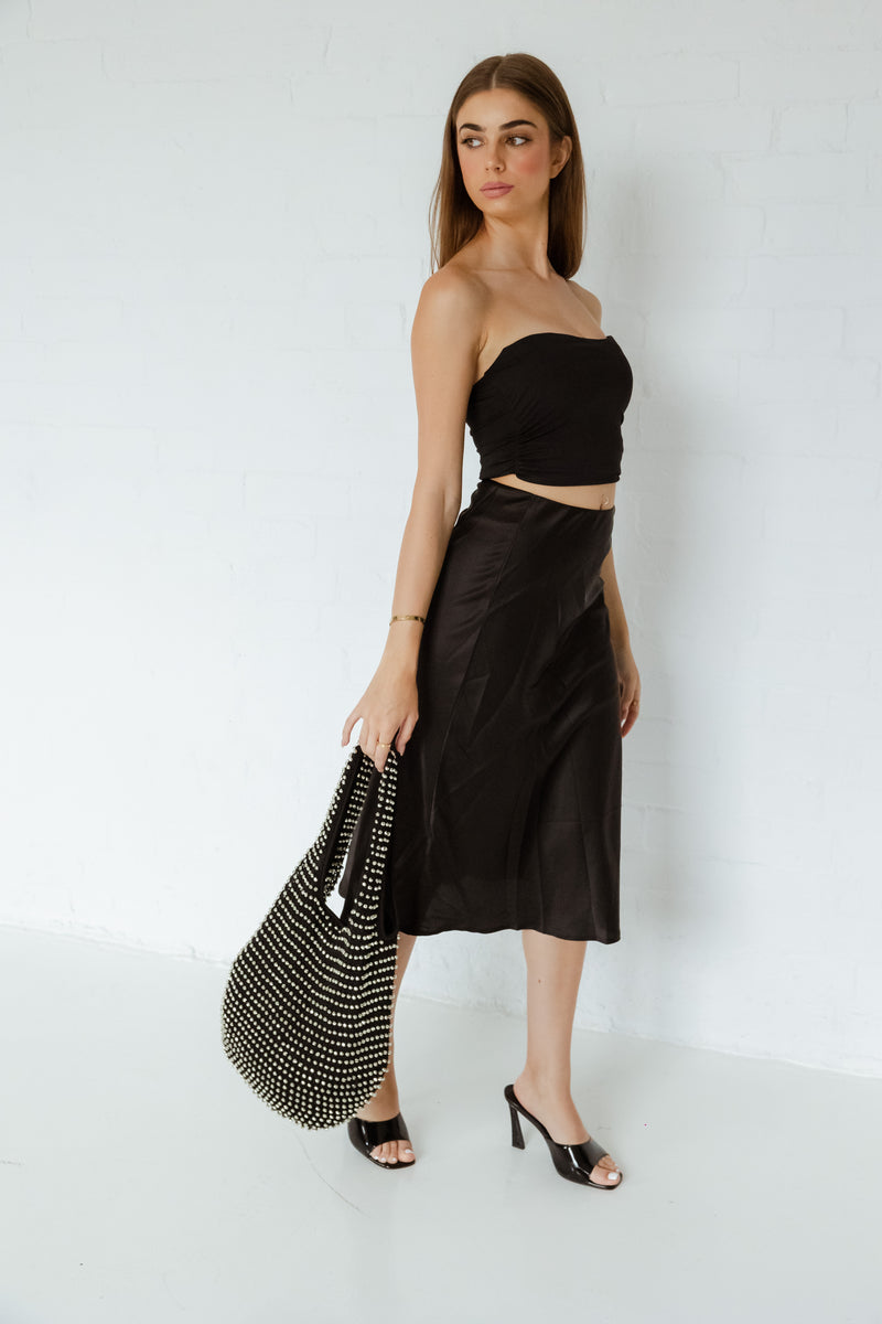 Mocha Original Beaded Bag Black Gold Mocha Australia