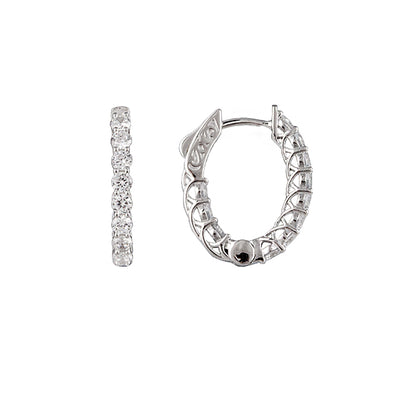 Bianc Halo Earrings Small- Silver | Mocha Australia