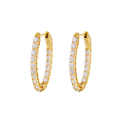 Bianc Halo Earrings Large- Gold | Mocha Australia