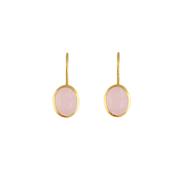 Bianc Glaze Earrings Pink - Gold