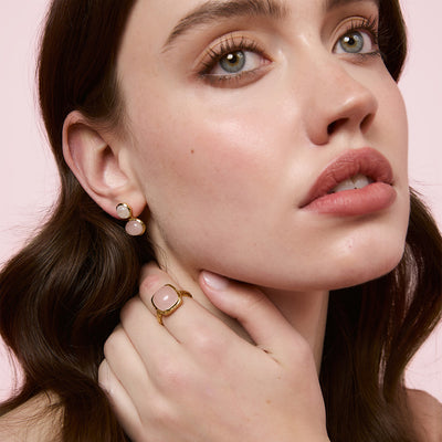 Bianc Hue Ring Pink - Gold