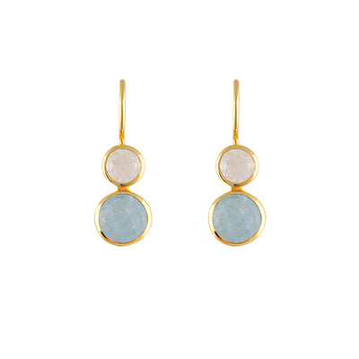 Bianc Prism Earrings Blue - Gold | Mocha Australia
