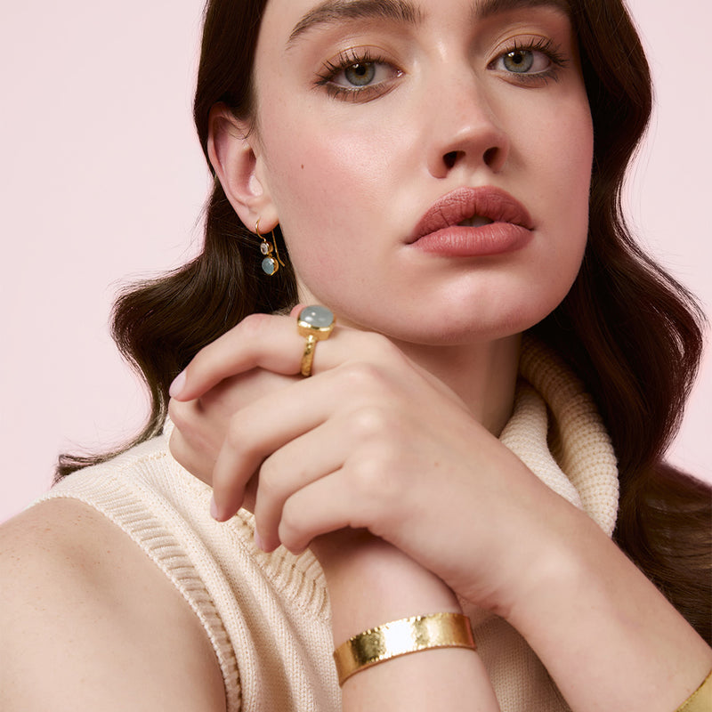 Bianc Hue Ring Blue - Gold