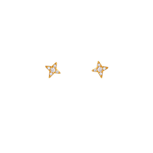 Bianc Shine Studs - Gold | Mocha Australia