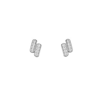 Bianc Lumi Studs - Silver | Mocha Australia