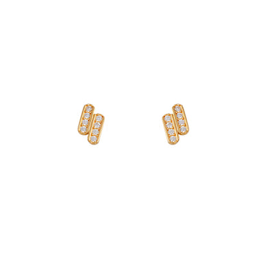 Bianc Lumi Studs - Gold | Mocha Australia