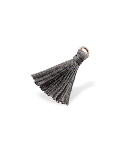 Isadora Aurelia Smoke Tassel Charm- Rose Gold | Mocha Australia