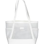 Mocha Summer Beach Bag- White