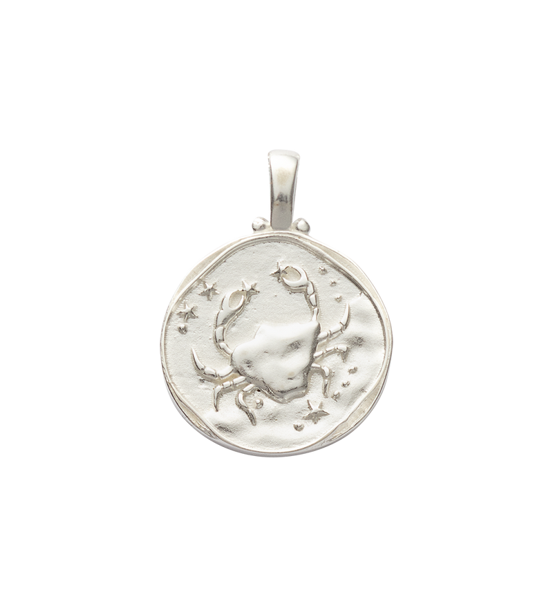 Kirstin Ash Zodiac Pendant w/ Sterling Silver - Cancer | Mocha Australia