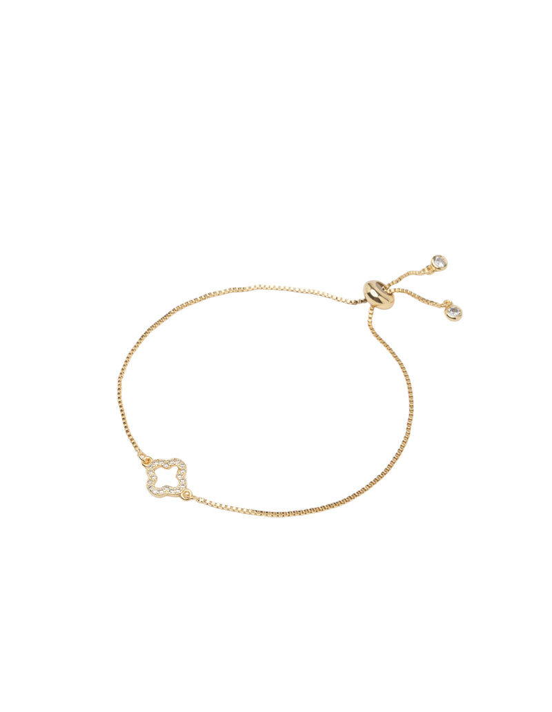 Mocha Clover Bracelet - Gold