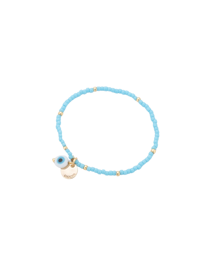 Mocha Reborn Mykonos Evil Eye Bracelet - Blue | Mocha Australia