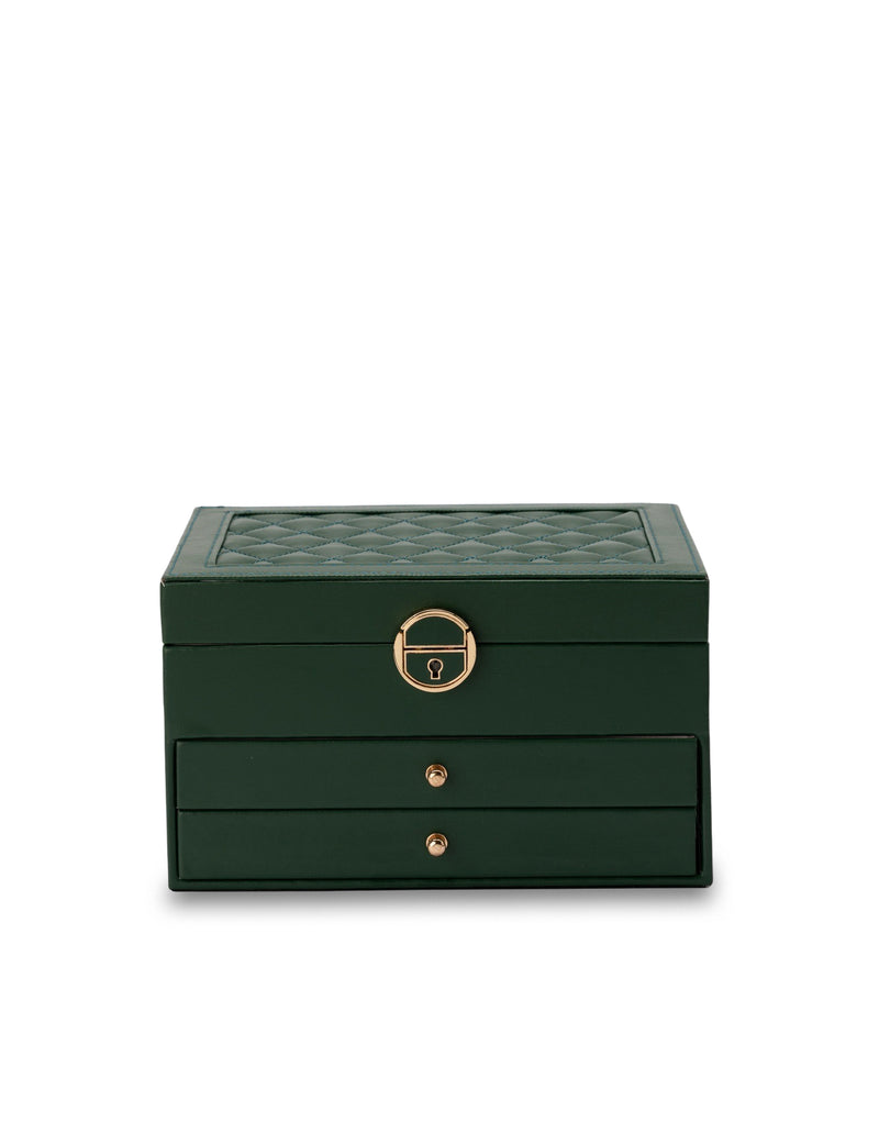 Mocha Three Layers Compact Jewellery Box- Green | Mocha Australia