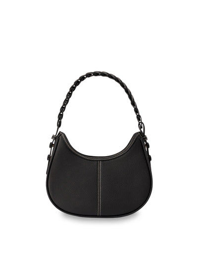 Mocha Lidia Leather Shoulder Bag- Black | Mocha Australia