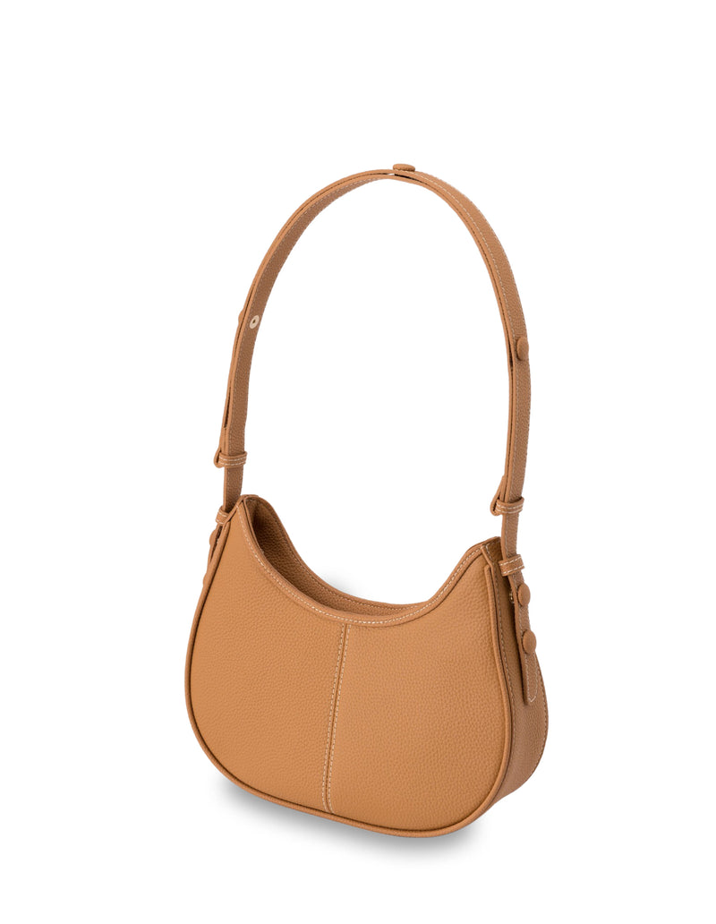 Mocha Lidia Leather Shoulder Bag- Tan | Mocha Australia