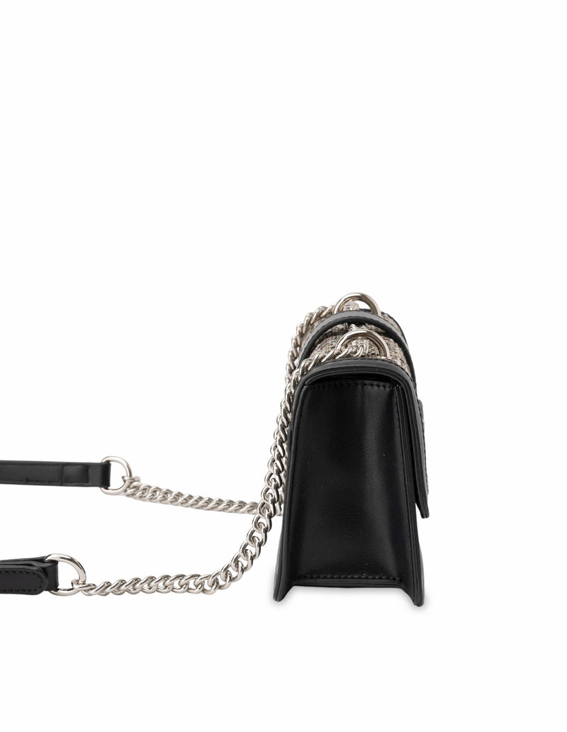 Mocha Missy Jacquard Crossbody Bag - Black | Mocha Australia
