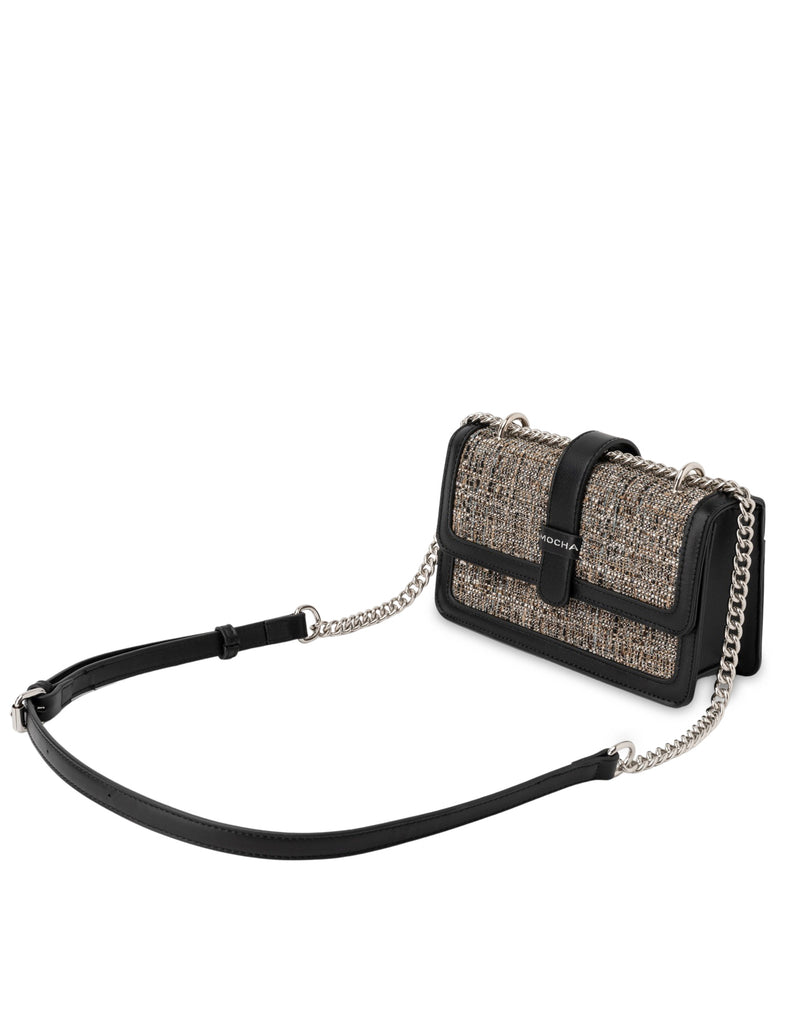 Mocha Missy Jacquard Crossbody Bag - Black | Mocha Australia