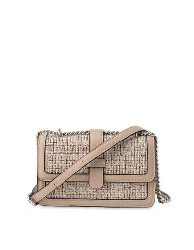 Mocha Missy Jacquard Crossbody Bag - Beige | Mocha Australia