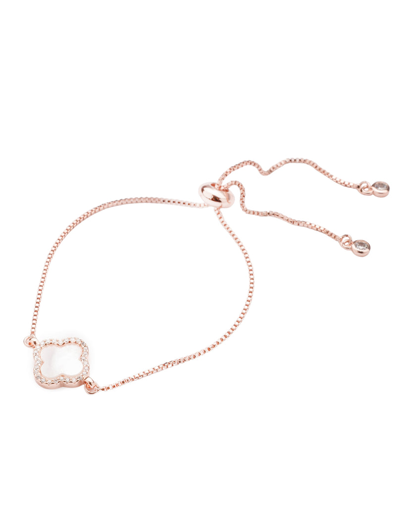 Mocha Mother-Of-Pearl Bracelet- Rose Gold | Mocha Australia