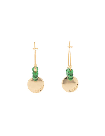 Mocha Reborn Lagoon Earrings- Emerald | Mocha Australia