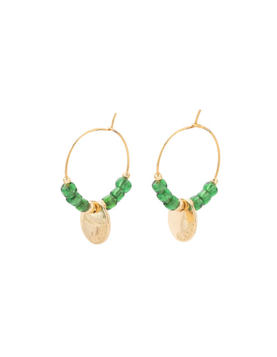Mocha Reborn Lagoon Earrings- Emerald | Mocha Australia