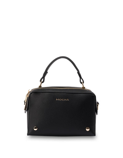 Mocha Sienna Stud Boxy Crossbody- Black | Mocha Australia